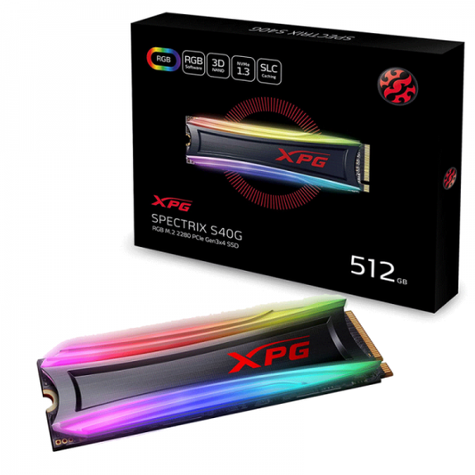 Disque SSD XPG SPECTRIX S40G 512GB RGB M.2 2280 PCIe